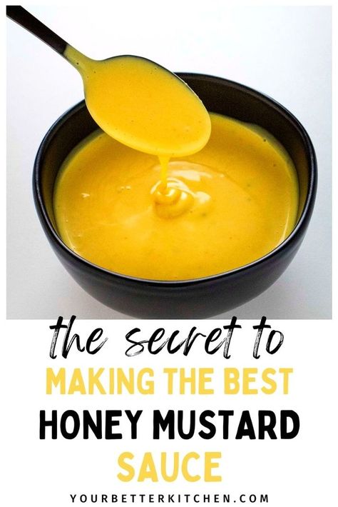 Discover the versatility of honey mustard sauce in your kitchen. This easy, five-ingredient recipe is a game-changer for enhancing your meals. From a tangy spread for sandwiches and burgers to a delightful dipping sauce for chicken wings and nuggets, or even as a zesty dressing for salads, this homemade sauce is a must-try. Quick to prepare, it's sure to become a staple for both casual and gourmet dishes. Sauce For Chicken Wings, Mustard Sauce For Chicken, Dipping Sauce For Chicken, Easy Honey Mustard, Honey Mustard Sauce Recipe, Honey Mustard Dip, Honey Mustard Recipes, Gourmet Dishes, Dipping Sauces For Chicken