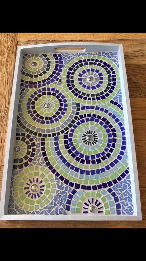 Mosaic Art Tray, Mosaic Trays Ideas Patterns, Mosaic Trays Ideas, Mosaic Serving Tray, Mosaic Trays, Mosaic Wedding, Mosaic Tiles Crafts, Mosaic Art Diy, Mosaic Tray