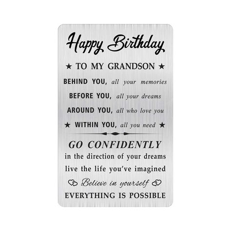 Happy Birthday Daughter Cards, Happy Birthday Grandson, 21st Birthday Wishes, Grandson Birthday Cards, Happy Birthday Nephew, Happy Birthday Niece, Go Confidently In The Direction, Birthday Cards For Niece, Old Birthday Cards