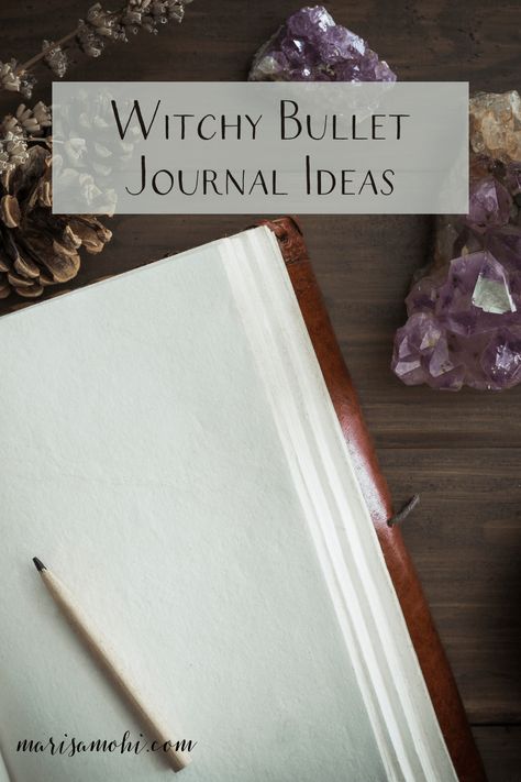 Looking to add some spirituality to your planning routine? Check out these witchy bullet journal ideas! #bujo #bulletjournalideas #witchcraft #witch Grimoire Font Ideas, Pagan Journal Ideas, Daily Witch Journal, Witchy Daily Planner, Divination Journal Ideas, Witchy Bujo Ideas, Witchcraft Storage Ideas, Bullet Journal Ideas Witchy, Witchy Business Ideas