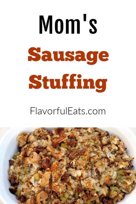 Homemade Stuffing Recipes, Sausage Stuffing Recipe, Homemade Stuffing, Stuffing Recipes For Thanksgiving, Sausage Stuffing, Drink Inspiration, Thanksgiving Dinner Recipes, Thanksgiving Stuffing, Food Blogging