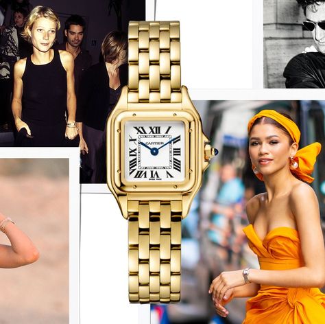 The Cartier Panthère is a timepiece beloved by style icons, from Gwyneth Paltrow and Madonna to Zendaya and Bella Hadid. The It Girls, Cartier Watches Women, Cartier Panther, Vintage Watches Women, Vintage Timepiece, Cartier Panthere, Arab Beauty, It Girls, Dream Watches