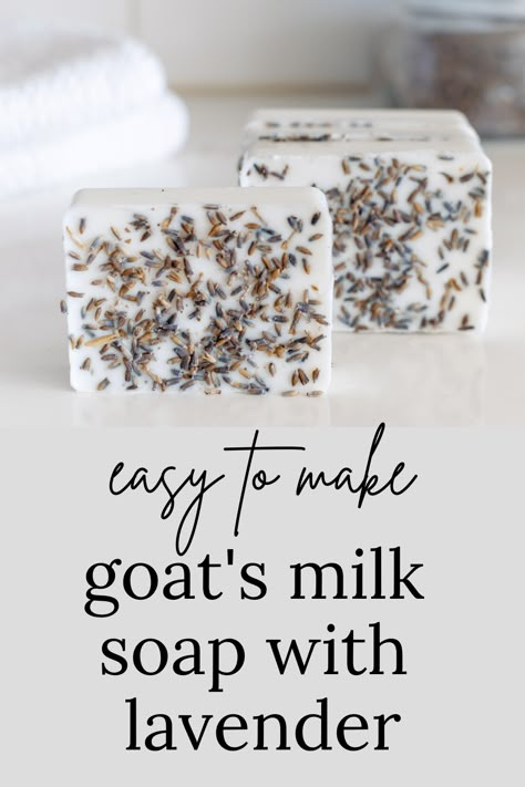 Easy Goat Milk Soap Recipe, Goat Milk Soap Benefits, Diy Goat Milk Soap, Breastmilk Soap, Goat Milk Soap Base, Goat Milk Soap Recipe, Homemade Goat Milk Soap, Milk Soap Recipe, Herbal Bath Salts