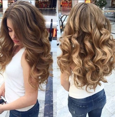 pinterest/twitter: aubreytate_ Natural Pageant Hair, Large Curls Long Hair, Big Curled Hair, Roller Sets, Pageant Hair, Prom Hairstyles For Long Hair, Hair Done, Hair 2018, Prom Hairstyles