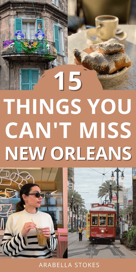 Planning your trip New Orleans trip? This guide covers all the exciting things to do in New Orleans, Louisiana! — new orleans travel guide | where to stay in new orleans | new orleans aesthetic | new orleans vacation | new orleans photography | new orleans outfit | new orleans things to do | new orleans food To Do In New Orleans, Gluten Free Food In New Orleans, New Years In New Orleans, New Orleans Food Guide, Things To Do In Nola, New Orleans At Christmas, Girls Trip New Orleans, What To Do In New Orleans, New Orleans Themed Party