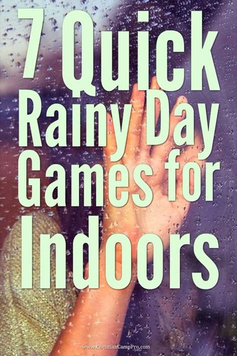 Rainy days can be devastating when you had a whole bunch of great outdoor games to play, but don’t worry, there are many fun rainy day games and competitions that you can play inside. Games like Message Disturbance, Flimbo and Balloon Hoops, are just some of the great games that are sure to make you forget [...] Indoor Camp Games, Games To Play Indoors, Indoor Youth Group Games, Outdoor Games To Play, Youth Group Games Indoor, Indoor Group Games, Rainy Day Games, Field Day Games, Gym Games For Kids