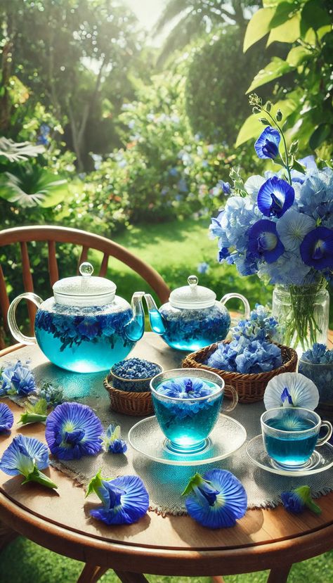 You will love this kind of blue, try butterfly pea flower tea! please follow us and like - thank you Promoting Hair Growth, Butterfly Pea Tea, Butterfly Pea Flower Tea, Butterfly Tea, Herbal Magic For Wiccans, Sleep Rituals, Kind Of Blue, Butterfly Pea Flower, Butterfly Pea