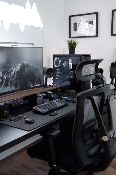 Gaming Room Ideas For Boys, Work Setup, Design Flyers, Computer Desk Setup, Home Studio Setup, Pc Gaming Setup, Desktop Setup, Bedroom Setup, Computer Room