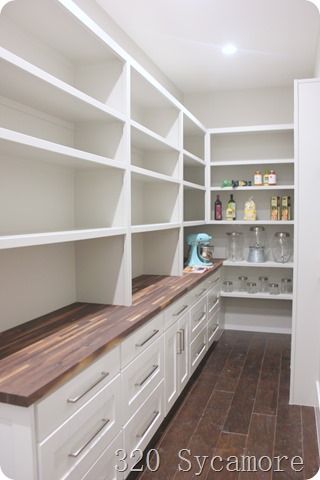 long pantry Laundry Room Pantry, Pantry Layout, Checkered Floor, Dream Pantry, House Pantry, Pantry Laundry Room, Farmhouse Pantry, Pantry Room, Pantry Remodel