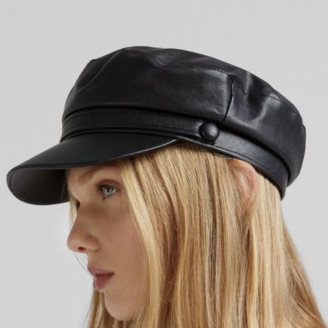 Leather Beret, Womens Black Flats, Arte Punk, Pumpkin Hat, Royal Blood, Berets Cap, Head Wrap Scarf, Hats And Caps, Rocker Style