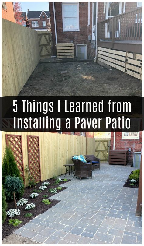 Not only did we end up with an amazing patio, but I learned some lessons along the way! #AD #DIY #TheUpSkillProject Diy Patio Ideas, Diy Patio Pavers, Paver Designs, Diy Backyard Patio, Patio Pavers Design, Things I Learned, Patio Makeover, Pergola Designs, Paver Patio