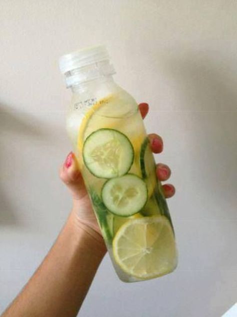 Mint Slice, Fat Flush, Cucumber Water, Flat Belly Diet, Daily Water, Water Drink, Makanan Diet, Healthier Skin, Filtered Water