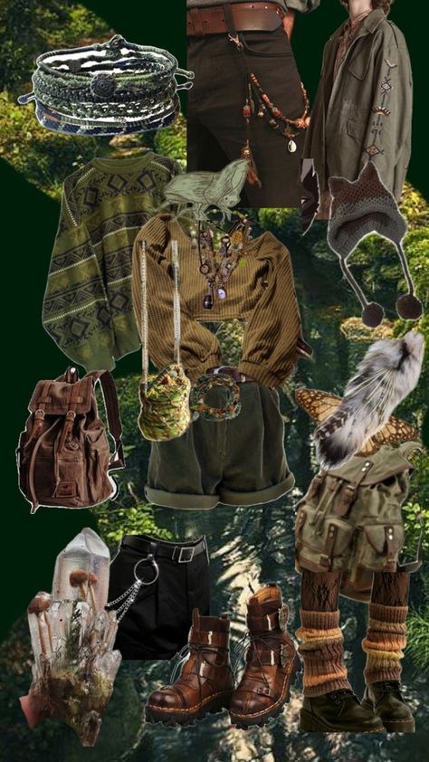 Goblincore clothes Goblin Core Outfit, Goblincore Aesthetic Outfits, Goblincore Outfits, Goblincore Fashion, Punk Style Outfits, Goblincore Aesthetic, Goblin Core, Earthy Outfits, Cool Fits