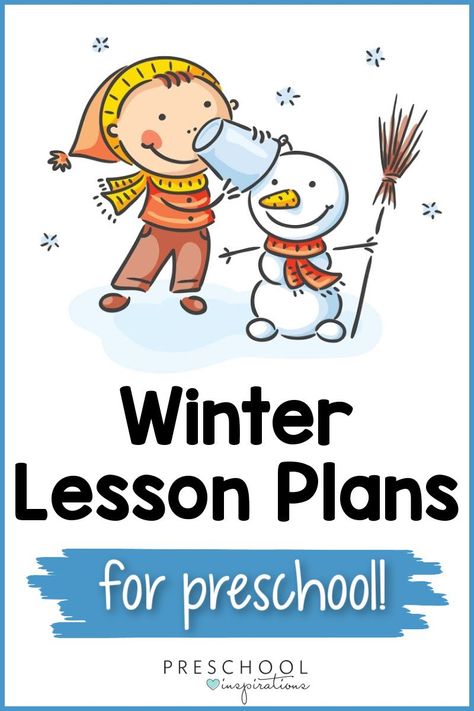 Engaging, done-for-you winter lesson plans for preschool! Winter is full of endless theme opportunities. Whether you dive into the antics of arctic animals, learn all about winter clothing, or how snowflakes and snowmen are special and unique, we’ve got you covered with our winter lesson plans. January Pre K Lesson Plans, Toddler December Lesson Plans, Snow Lesson Plans For Toddlers, Winter Theme Curriculum Preschool, Snowman Lesson Plans Preschool, Christmas Theme Lesson Plans Preschool, Winter Theme Ideas For Preschool, Snowflake Lesson Plans Preschool, Winter Stories For Preschool