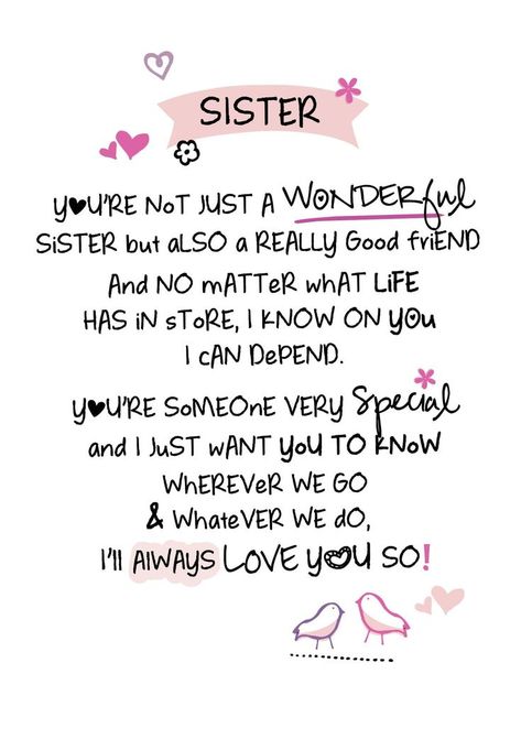 Cute Sister Quotes, Birthday Messages For Sister, Happy Birthday Sister Quotes, Message For Sister, Sister Love Quotes, Sister Quotes Funny, Sisters Quotes, Sister Birthday Quotes, Wishes For Sister