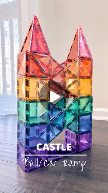 Alice | Open-ended Play | Magnetic Tiles on Instagram: "🌈 Let your imagination soar with our awesome magnetic tile rainbow castle and car/ball ramp! Dive into a world of colors, shapes, and endless fun! Build, play, and learn as you explore the magic of magnets and creativity! 

Comment “CASTLE” for more details. 🏰 

📥SAVE to try
➡️SHARE with a friend
❤️ FOLLOW for more

#stemtoys #stemforkids #magnetictiles #playbasedlearning #invitationtoplay #invitationtocreate #openendedtoys #steameducation #earlylearning #educationaltoys  #learnandplay #educationalplay #simpleplayideas #pandamommyteacher 
 #childdevelopment #playathome #stemactivities #learningthroughplay #kidsactivities #openendedplay #connetixtiles  #stem #connetix_tiles #ballrun #simpleballrun #PlayAndLearn #RainbowFun #Magnetic Magnetiles Builds Ramp, Magnet Tile Castle, Cool Magnatile Builds, Magna Tile Castle, Magna Tiles Ball Run, Ramp With Magnatiles, Magnatile Marble Run, Magnetic Tiles Activities, Building With Magnetic Tiles