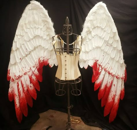 Demonic Angel Costume, Seraphim Costume, Fallen Angel Outfit, Fallen Angel Costume, Fallen Angel Wings, Angel Cosplay, Demon Costume, Angel Halloween Costumes, Angel Wings Costume