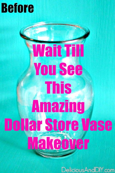 See how you can transform a boring Dollar Store Vase into a Stunning Anthropologie Inspired Vase| Dollar Store Vase Centerpiece Ideas| DIY Dollar Store Vase Ideas Vase Centerpiece Ideas, Vase Makeover, Anthropologie Hacks, Vase Ideas, Vase Centerpiece, Anthropologie Inspired, Weekend Crafts, Tikal, Centerpiece Ideas