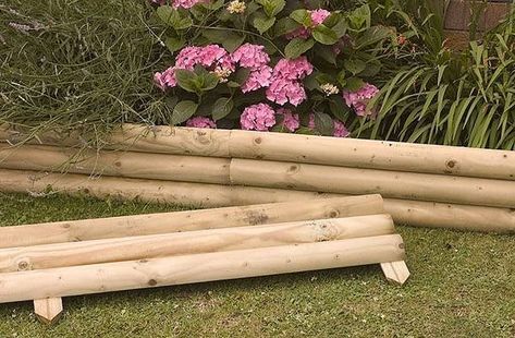 Landscape Timber Edging, Wood Landscape Edging, Landscape Edging Stone, Yard Edging, Garden Border Edging, Flower Bed Borders, Wood Edging, Flower Bed Edging, Landscape Timbers