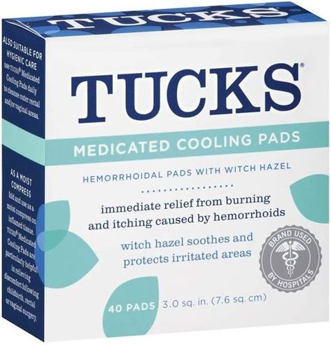 Witch Hazel Pads, Tucks Pads, Diy Postpartum, Postpartum Care Kit, Hemorrhoid Relief, Vicks Vaporub Uses, Uses For Vicks, Pain Relief Cream, Vicks Vaporub