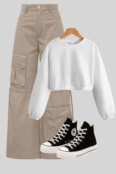 Outfit Ideas For School, Casual Outfits For Teens, Cute Dress Outfits, Casual Preppy Outfits, Trendy Outfits For Teens, Everyday Fashion Outfits, Casual Day Outfits, Quick Outfits, Easy Trendy Outfits