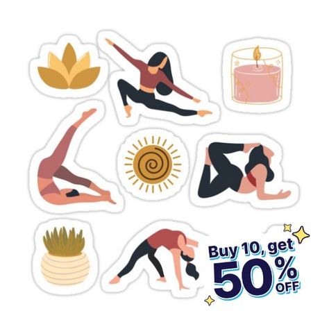 Red Yoga Pack Sticker by Hedda Young Yoga Stickers, Workout Pilates, Relaxing Yoga, Instagram Layout, Healthy Girl, Yoga Shop, Girl Stickers, Sticker Pack, Printable Stickers