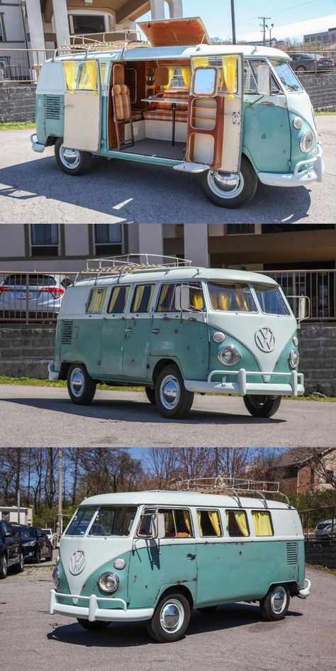 1963 Volkswagen Bus/vanagon Renovated Volkswagon Van, Combi Van Aesthetic, Volkswagen Camper Van Vintage, Volkswagen Bus For Sale, 1971 Vw Bus, 1970 Vw Bus, Volkswagen Van Life, Volts Wagon Bus, Volkswagen Bus Aesthetic