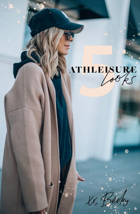 5 Athleisure Outfit Ideas for the Weekend | Cella Jane Sports Wear Outfits Womens, Sporty Classic Style Women, Hockey Mom Outfits Casual, Athletileisure Outfits Women, Athleisure Outfits 2023 Fall, Spring Sports Outfits, Dressy Workout Outfits, Athletic Leisure Outfit Winter, Stylish Active Wear Outfit Ideas