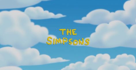 Cartoon Clouds Over Lake Michigan: "The Simpsons" Simpsons Party, Far Side Comics, Maggie Simpson, Cartoon Clouds, Opening Credits, All In The Family, The Simpson, Disney Infinity, The Big Four