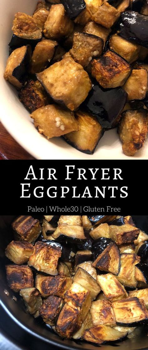 Eggplant Air Fryer, Air Fryer Eggplant, Bacon Recipes For Dinner, Nightshade Vegetables, Bacon Dinner, Healthy Eggplant, Eggplant Recipe, Roasted Eggplant, Roast Eggplant