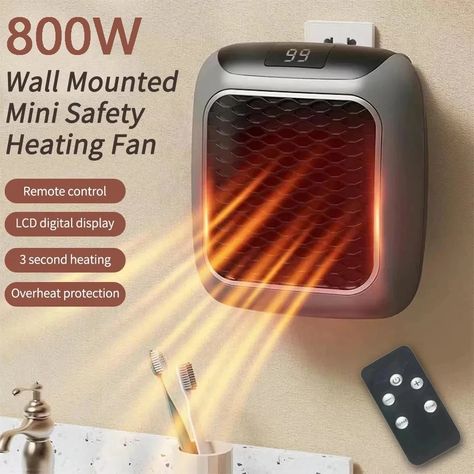 Mini Room, Heat Fan, Room Heater, Shop House, China, Grey