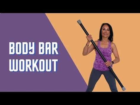 Weighted Bar Exercises At Home, Body Bar Exercises, Body Bar Workout, Weight Bar Exercises, Bar Exercises, Body Strength Workout, Full Body Strength Workout, Ball Workouts, Medicine Ball Workout