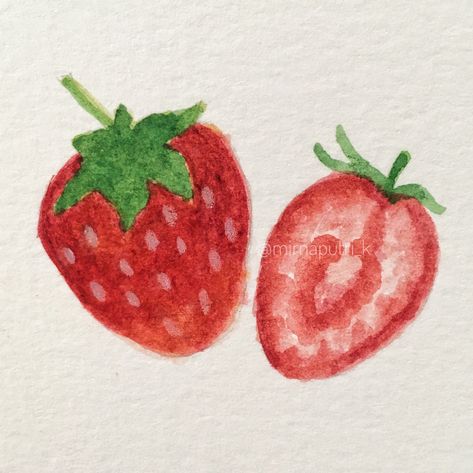 Strawberry Drawing, Strawberry Art, Mia 3, Cute Strawberry, Red Strawberry, Simple Doodles, Book Art Drawings, Cute Doodles, Oil Pastel