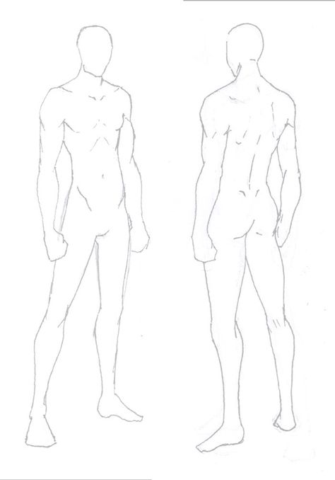 Webtoon Body Reference, Male Body Model Drawing, Male Body Reference Back View, Male Model Body Sketch, Male Fashion Drawing Sketch, Body Model Drawing Fashion Design, Body Sketches Male, Male Model Sketch, Figures Sketching