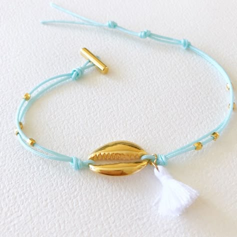 Cord Anklet, Cowrie Shell Bracelet, Bracelet Cord, Gift For Bridesmaids, Seashell Jewelry, Tassel Bracelet, Shell Bracelet, Beaded Anklets, Shell Jewelry