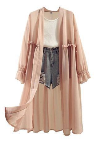 Outer Outfits, Dress And Cardigan Outfit, Cardigan Outfit Summer, Outer Outfit, Long Cardigan Outfit, Long Shrug, Women Long Cardigan, Shrug For Dresses, Mode Kimono