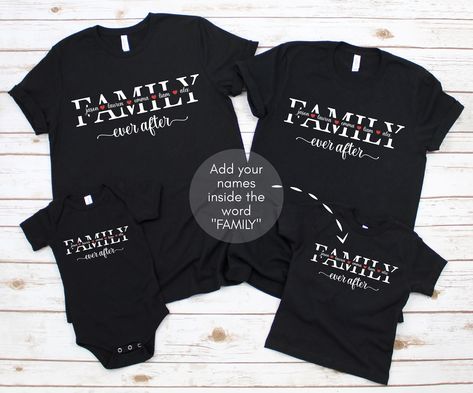 Family matching adoption shirts, Adopting announcement, Personalized custom names, Finalization gotcha day, Love makes a family ever after Celebrate this special time with matching family shirts. Personalize the shirts with the names of your family members. HOW TO ORDER: * Each shirt size/color must be added to the cart separately. After all shirts have been added, check out at one time. PRINTING: * All items are made using high quality direct-to-garment printing so the ink is embedded into the Adoption Day Shirts Families, Adopting Announcement, Adoption Shirts, Adoption Photography, Love Makes A Family, Adoption Quotes, Adoption Party, Matching Family Shirts, Adoption Day