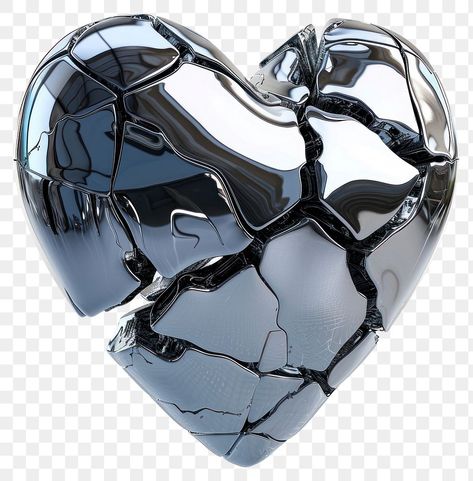 Shattered metallic heart shape | free image by rawpixel.com / Aom W. Human Heart Art, Graphic Design Portfolio Book, 3d Chrome, Chrome Design, Heart 3d, Shattered Heart, Graphic Design Assets, White Chrome, Tshirt Design Inspiration