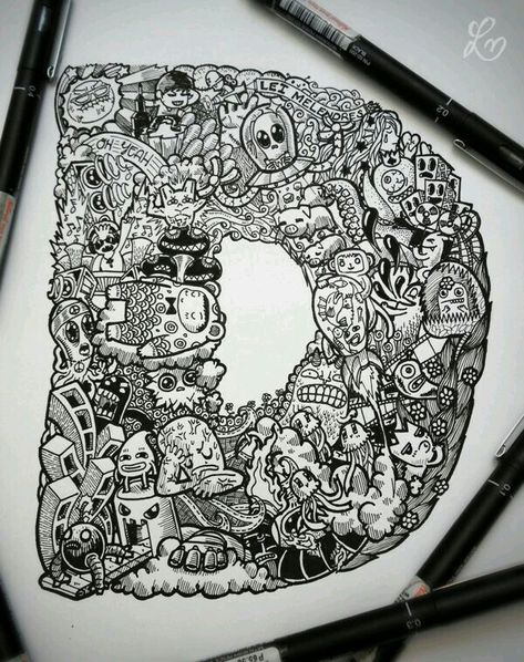 Doodle Art Name, How To Make Doodle, Doodle Wall, Doodles Ideas, Behance Design, Arte Doodle, Creativity Ideas, Graffiti Doodles, Doodle Art Journals