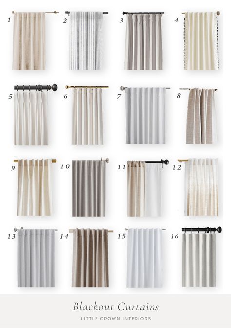 Nursery Curtains Neutral, Nursery Curtains Boy, Acrylic Curtain Rods, Neutral Nursery Design, Boys Room Curtains, Blackout Curtains Living Room, Nursery Window Treatments, Gender Neutral Nursery Design, Nursery Blackout Curtains