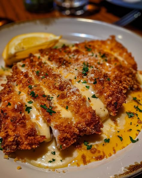 LONGHORN STEAKHOUSE PARMESAN CRUSTED CHICKEN 🧀🍗 Ingredients: 4 boneless, skinless chicken breasts 1 tablespoon olive oil Salt and pepper, to taste Parmesan Crust: 1/2 cup shredded Parmesan cheese 1/2 cup shredded Provolone cheese 1/4 cup panko breadcrumbs 2 tablespoons butter, melted 1 tablespoon fresh parsley, chopped 1 teaspoon garlic powder Ranch Spread: 1/4 cup mayonnaise 1/4 cup grated Parmesan cheese 1 tablespoon ranch dressing mix Directions: Step 1: Preheat and Prepare Chicken ... Chicken Chop, Longhorn Steakhouse, Cheese Food, Parmesan Crusted Chicken, Ranch Dressing Mix, Parmesan Chicken, Parmesan Crusted, Crusted Chicken, Food Babe