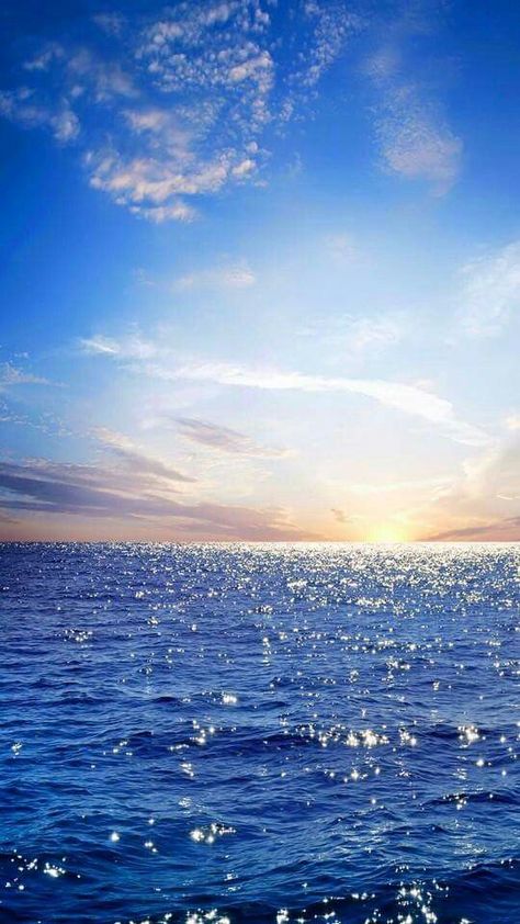 Beauty of nature Image Nature, Beautiful Ocean, Alam Yang Indah, Sea And Ocean, Ocean Beach, Nature Wallpaper, Beautiful Sunset, Blue Water, Ocean Waves