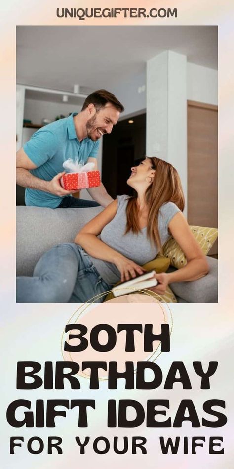 Gift ideas for your wife's 30th birthday | Milestone Birthday Ideas | Gift Guide for Wife | Thirtieth Birthday Presents | Creative Gifts for women | Bday Presents for Wife Thirtieth Birthday Gift Ideas, Female 30th Birthday Gift Ideas, Wife Birthday Ideas, Milestone Birthday Ideas, Birthday Ideas For Wife, Cheap Birthday Ideas, Wife Birthday Gift Ideas, Gifts For Wife Birthday, Wife Gift Ideas