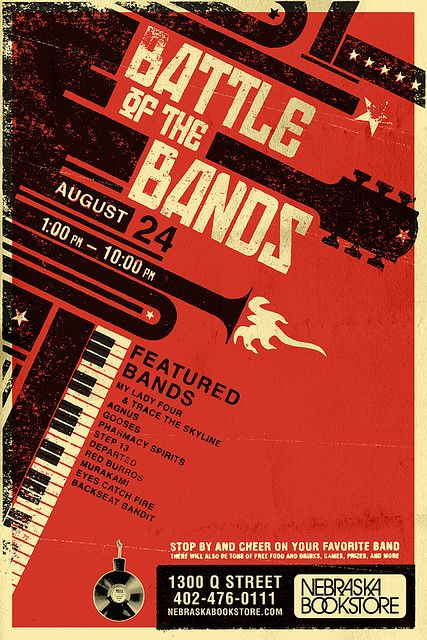 Battle of the Bands Band Graphic Design, Battle Of The Bands, Russian Constructivism, Play Poster, Concert Poster Design, Jazz Poster, Music Festival Poster, 타이포그래피 포스터 디자인, Event Poster Design