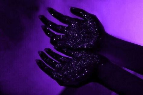 Purple Light, Purple Background, Glitter, Purple, Black