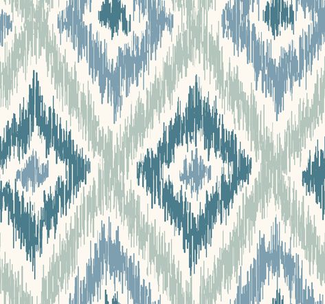 Ikkat Pattern, Ikat Designs Textiles, Ikat Painting, Blue Cotton Ikat Print Sets, Ikat Art, Ikat Geometric Pattern, Indian Ikat Motifs, Ikat Seamless Pattern, Ajrakh Prints