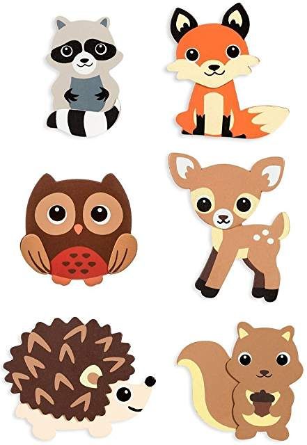 Amazon.com: woodland cutouts Woodland Animals Theme, Animal Cutouts, Woodland Critters, Baby Shower Woodland Theme, Little Animals, Tracing Worksheets, Woodland Theme, Woodland Party, Woodland Baby