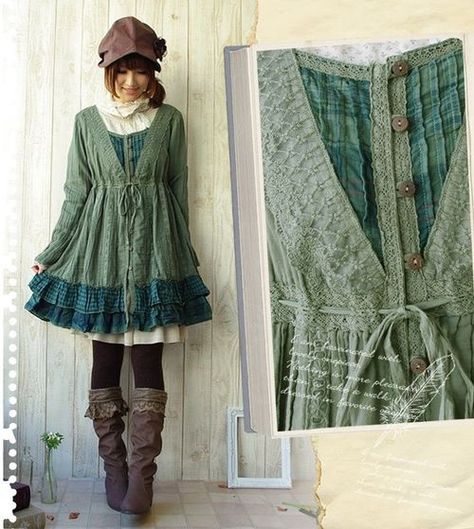 In the Arms of Sleep - speramus-meliora: <3 Flowy Shirts, Mori Style, Skirts Flowy, Kei Fashion, Mori Fashion, Mori Girl Fashion, Forest Girl, Mori Kei, Skirt Maxi