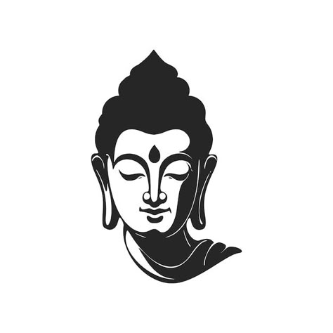 Black and white minimalistic buddha logo | Premium Vector #Freepik #vector #zen-logo #logo-illustration #logo #white-logo Bike Stickers Design, Bike Stickers Design Ideas, Stickers Design Ideas, Biker Logo Design, Zen Logo, Buddha Background, Car Sticker Ideas, Krishna Birthday, Japanese Ornament