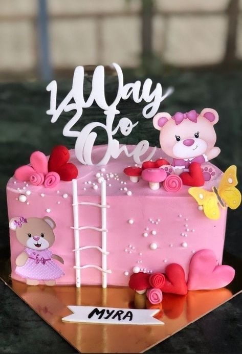 6 Month Anniversary Cake Design, Half Way To One Birthday Cake, Half Cake For 6 Months Girl, 6months Photoshoot Ideas With Cake, 6 Month Decoration Ideas, Six Month Birthday Cake For Girl, Half Bday Cake Ideas, 2 Month Birthday Cake, 6 Months Bday Ideas